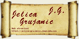 Jelica Grujanić vizit kartica